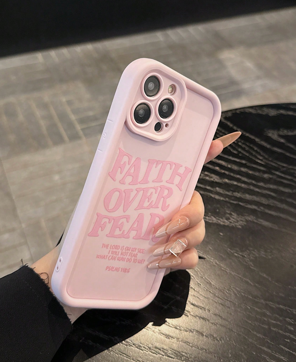 "FAITH OVER FEAR" iPhone case